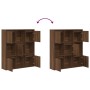 Estantería de madera de ingeniería marrón roble 89x24x101,5 cm de , Librerías y estanterías - Ref: Foro24-860406, Precio: 96,...