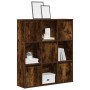 Estantería madera de ingeniería roble ahumado 89x24x101,5 cm de , Librerías y estanterías - Ref: Foro24-860404, Precio: 92,11...