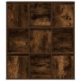 Estantería madera de ingeniería roble ahumado 89x24x101,5 cm de , Librerías y estanterías - Ref: Foro24-860404, Precio: 92,11...