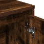 Estantería madera de ingeniería roble ahumado 89x24x101,5 cm de , Librerías y estanterías - Ref: Foro24-860404, Precio: 92,11...