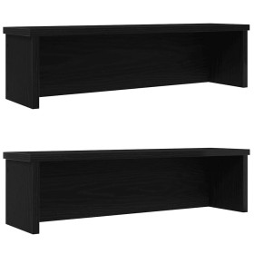 Estantes de cocina apilables 2 uds negro 50x15x16 cm de , Contenedores para utensilios de cocina - Ref: Foro24-860484, Precio...