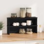 Estantes de cocina apilables 2 uds negro 50x15x16 cm de , Contenedores para utensilios de cocina - Ref: Foro24-860484, Precio...