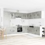 Mueble cocina Kalmar gris hormigón 14 pzas madera contrachapada de , Armarios de cocina - Ref: Foro24-3314975, Precio: 961,41...
