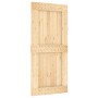 Puerta corredera con herrajes madera maciza de pino 95x210 cm de , Puertas - Ref: Foro24-3332734, Precio: 211,07 €, Descuento: %