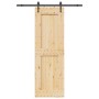 Puerta corredera con herrajes madera maciza de pino 70x210 cm de , Puertas - Ref: Foro24-3332736, Precio: 174,42 €, Descuento: %