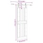Puerta corredera con herrajes madera maciza de pino 70x210 cm de , Puertas - Ref: Foro24-3332736, Precio: 174,42 €, Descuento: %
