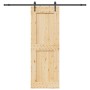 Puerta corredera con herrajes madera maciza de pino 80x210 cm de , Puertas - Ref: Foro24-3332743, Precio: 211,99 €, Descuento: %