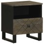 Mesitas de noche 2 uds madera maciza de mango negro 40x33x46 cm de , Mesitas de noche - Ref: Foro24-4017691, Precio: 112,18 €...