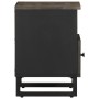 Mesitas de noche 2 uds madera maciza de mango negro 40x33x46 cm de , Mesitas de noche - Ref: Foro24-4017691, Precio: 112,18 €...
