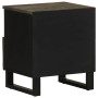 Mesitas de noche 2 uds madera maciza de mango negro 40x33x46 cm de , Mesitas de noche - Ref: Foro24-4017691, Precio: 112,18 €...