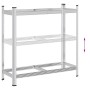 Estantería de neumáticos 2 niveles acero plateado 110x40x109 cm de , Estanterías industriales - Ref: Foro24-4016966, Precio: ...