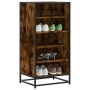 Zapatero madera contrachapada roble ahumado 48x38x97,5 cm de , Zapateros y organizadores de calzado - Ref: Foro24-849206, Pre...