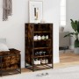 Zapatero madera contrachapada roble ahumado 48x38x97,5 cm de , Zapateros y organizadores de calzado - Ref: Foro24-849206, Pre...