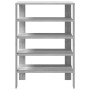 Mueble zapatero madera de ingeniería gris Sonoma 60x30x98 cm de , Zapateros y organizadores de calzado - Ref: Foro24-859928, ...