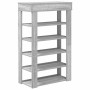 Mueble zapatero madera de ingeniería gris Sonoma 60x30x98 cm de , Zapateros y organizadores de calzado - Ref: Foro24-859928, ...