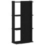Librería de 3 estantes madera de ingeniería negro 60x30x120 cm de , Librerías y estanterías - Ref: Foro24-860266, Precio: 61,...