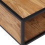 Mesa de centro de madera maciza de acacia 70x70x32 cm en Mesas de centro | Comprar online en Foru.es