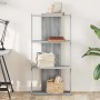 Librería 3 estantes madera ingeniería gris Sonoma 60x30x120 cm de , Librerías y estanterías - Ref: Foro24-860270, Precio: 61,...