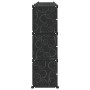 Estantería de cubos con 12 compartimentos y puertas PP negro de , Zapateros y organizadores de calzado - Ref: Foro24-4019578,...