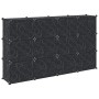 Estantería de cubos con 12 compartimentos y puertas PP negro de , Zapateros y organizadores de calzado - Ref: Foro24-4019578,...
