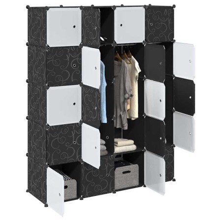 Organizador de cubos almacenamiento 20 cubos varillas colgar PP de , Almacenamiento de ropa y armarios - Ref: Foro24-4019586,...