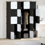 Organizador de cubos almacenamiento 20 cubos varillas colgar PP de , Almacenamiento de ropa y armarios - Ref: Foro24-4019586,...