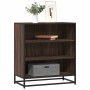 Aparador madera ingeniería y metal marrón roble 68x35x76 cm de , Aparadores - Ref: Foro24-848978, Precio: 80,11 €, Descuento: %