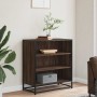 Aparador madera ingeniería y metal marrón roble 68x35x76 cm de , Aparadores - Ref: Foro24-848978, Precio: 80,11 €, Descuento: %