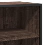 Aparador madera ingeniería y metal marrón roble 68x35x76 cm de , Aparadores - Ref: Foro24-848978, Precio: 80,11 €, Descuento: %
