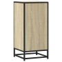 Aparador madera ingeniería y metal roble Sonoma 35,5x35x76 cm de , Aparadores - Ref: Foro24-848950, Precio: 53,09 €, Descuent...