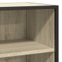 Aparador madera ingeniería y metal roble Sonoma 35,5x35x76 cm de , Aparadores - Ref: Foro24-848950, Precio: 53,09 €, Descuent...
