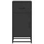 Aparador de madera de ingeniería y metal negro 35,5x35x76 cm de , Aparadores - Ref: Foro24-848959, Precio: 71,51 €, Descuento: %