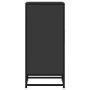 Aparador de madera de ingeniería y metal negro 35,5x35x76 cm de , Aparadores - Ref: Foro24-848959, Precio: 71,51 €, Descuento: %