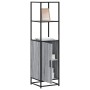 Aparador alto madera ingeniería metal gris sonoma 35,5x35x13 cm de , Aparadores - Ref: Foro24-849047, Precio: 79,01 €, Descue...