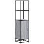 Aparador alto madera ingeniería metal gris sonoma 35,5x35x13 cm de , Aparadores - Ref: Foro24-849047, Precio: 79,01 €, Descue...