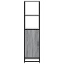 Aparador alto madera ingeniería metal gris sonoma 35,5x35x13 cm de , Aparadores - Ref: Foro24-849047, Precio: 79,01 €, Descue...