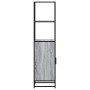 Aparador alto madera ingeniería metal gris sonoma 35,5x35x13 cm de , Aparadores - Ref: Foro24-849047, Precio: 79,01 €, Descue...