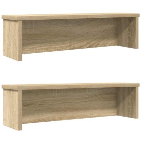 Estantes de cocina apilables 2 uds roble sonoma 50x15x16 cm de , Contenedores para utensilios de cocina - Ref: Foro24-860486,...