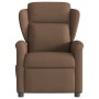 Sillón reclinable con masaje de tela marrón de , Sillones - Ref: Foro24-4015590, Precio: 205,93 €, Descuento: %