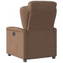 Sillón reclinable con masaje de tela marrón de , Sillones - Ref: Foro24-4015590, Precio: 205,93 €, Descuento: %