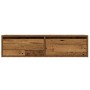 Mueble de TV con luces LED envejecida 100X35,5x25 cm de , Muebles TV - Ref: Foro24-860245, Precio: 83,03 €, Descuento: %