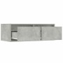 Mueble de TV con luces LED gris hormigón 75x35,5x25 cm de , Muebles TV - Ref: Foro24-860232, Precio: 67,03 €, Descuento: %