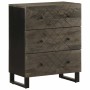 Aparadores 3 piezas madera maciza mango negro 60x33x75 cm de , Taquillas y armarios de almacenamiento - Ref: Foro24-3309999, ...