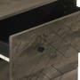 Aparadores 3 piezas madera maciza mango negro 60x33x75 cm de , Taquillas y armarios de almacenamiento - Ref: Foro24-3309999, ...
