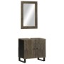 Conjunto de muebles de baño 2 piezas madera maciza mango negro de , Muebles de baño - Ref: Foro24-3310000, Precio: 136,34 €, ...