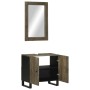 Conjunto de muebles de baño 2 piezas madera maciza mango negro de , Muebles de baño - Ref: Foro24-3310000, Precio: 136,34 €, ...