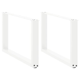 Patas de mesa de centro forma U 2uds acero blanco 70x(42-43) cm de , Patas para mesas - Ref: Foro24-4013165, Precio: 64,47 €,...