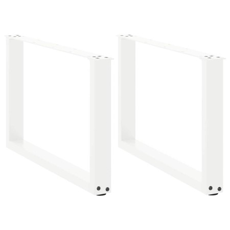 Patas de mesa de centro forma U 2uds acero blanco 70x(42-43) cm de , Patas para mesas - Ref: Foro24-4013165, Precio: 64,47 €,...