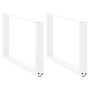 Patas de mesa de centro forma U 2uds acero blanco 70x(42-43) cm de , Patas para mesas - Ref: Foro24-4013165, Precio: 64,47 €,...