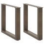 Patas para mesa de centro en forma de U 2 uds antracita acero de , Patas para mesas - Ref: Foro24-4013159, Precio: 58,54 €, D...